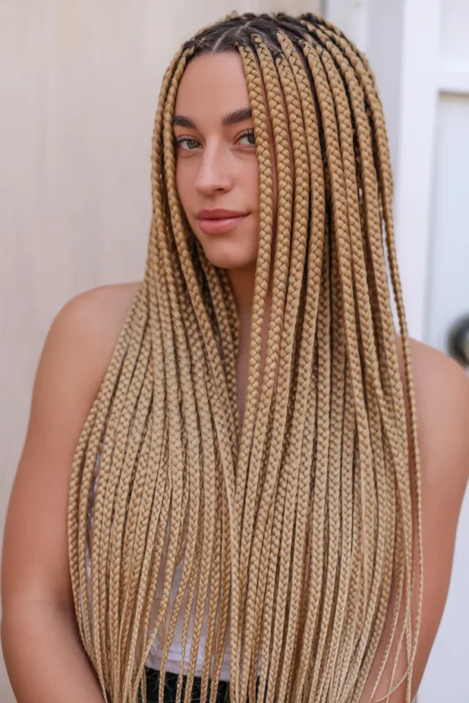 Blonde Poetic Justice Braids
