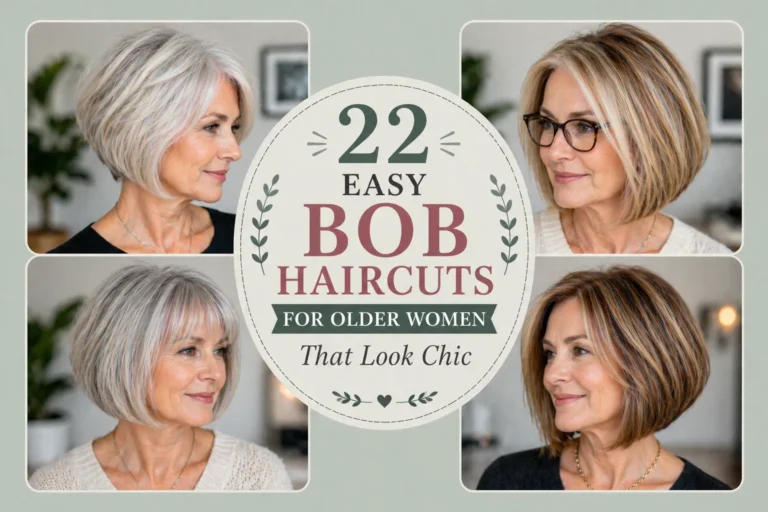 22 Easy Bob Haircuts for Older Women That Look Chic