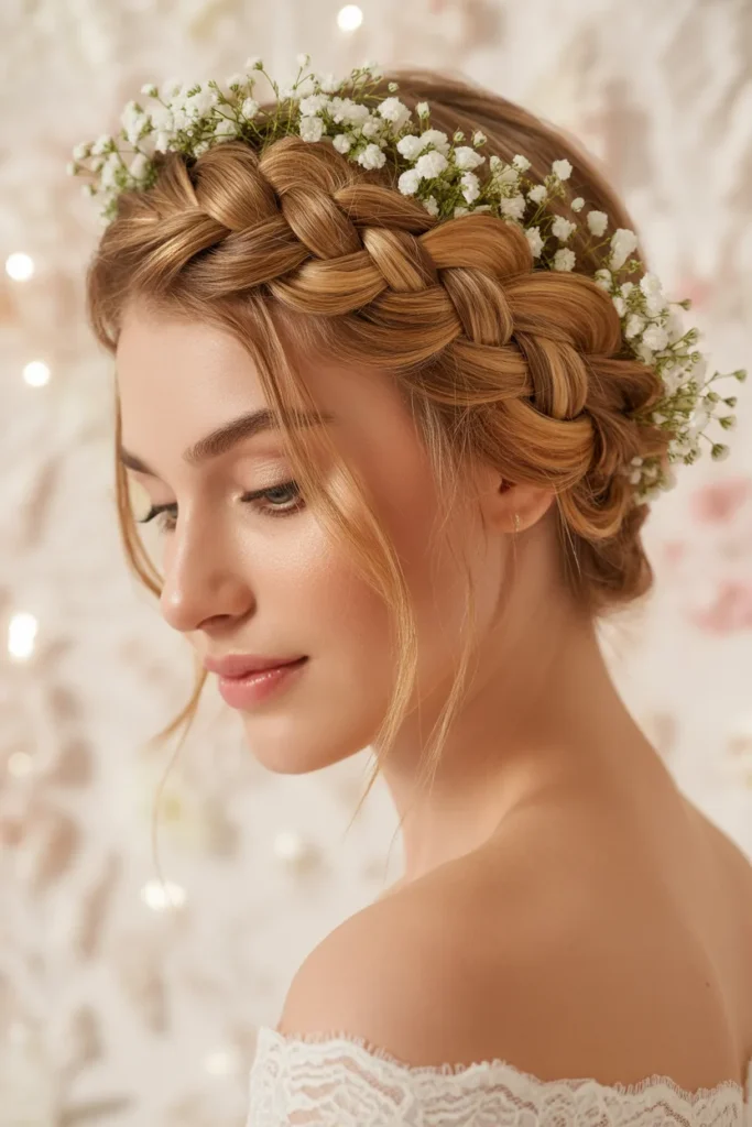 Braided Crown for Short Hair