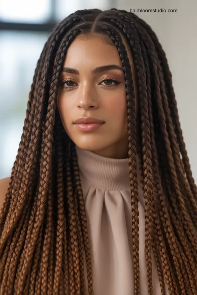 Brown Ombre Poetic Justice Braids
