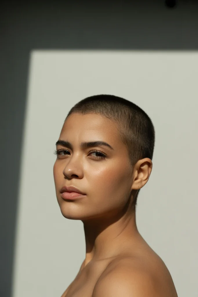 Buzz Cut Natural HairStyles