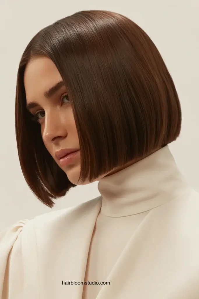 Classic Dark Brown Bob