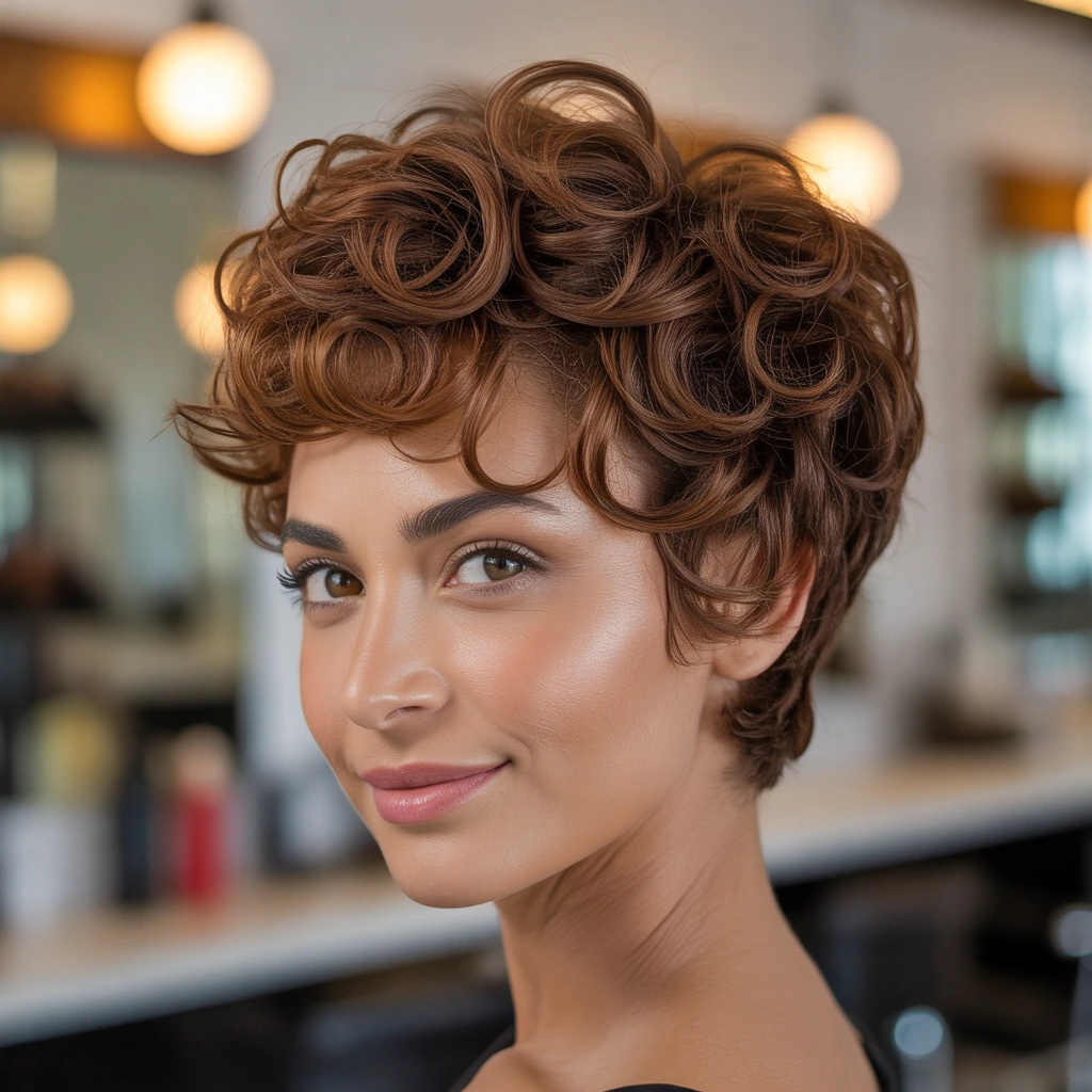 Curly Pixie Cut Hairstyles