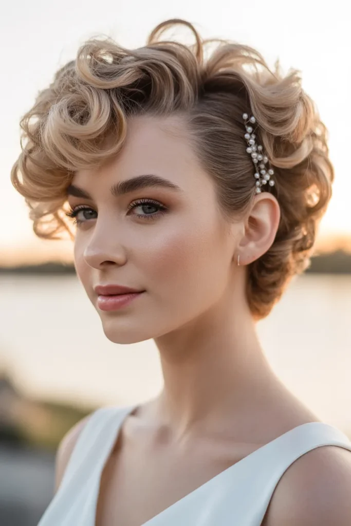 Curly Pixie Style