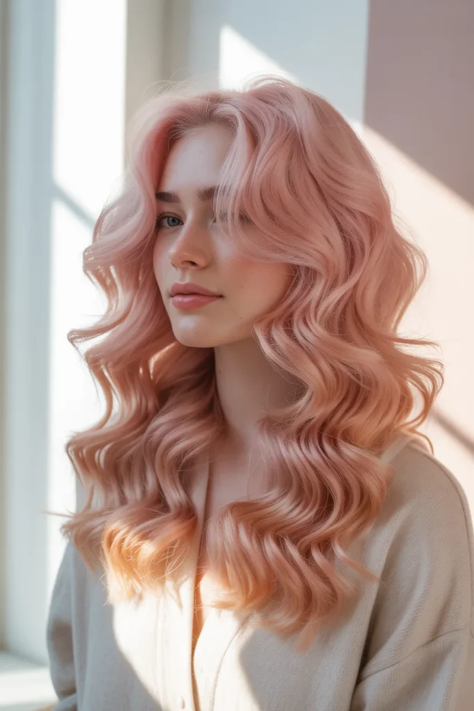 Pastel Pink Waves