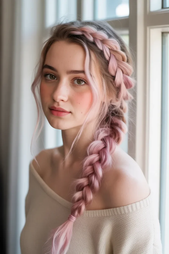 Pink Side Braid