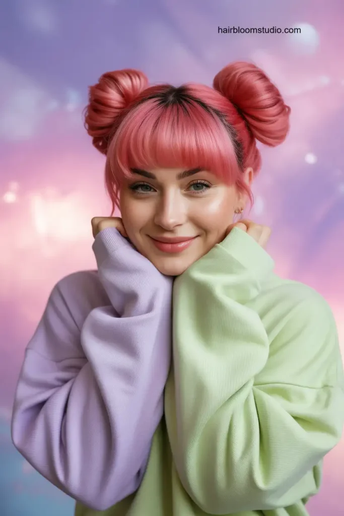 Pink Space Buns