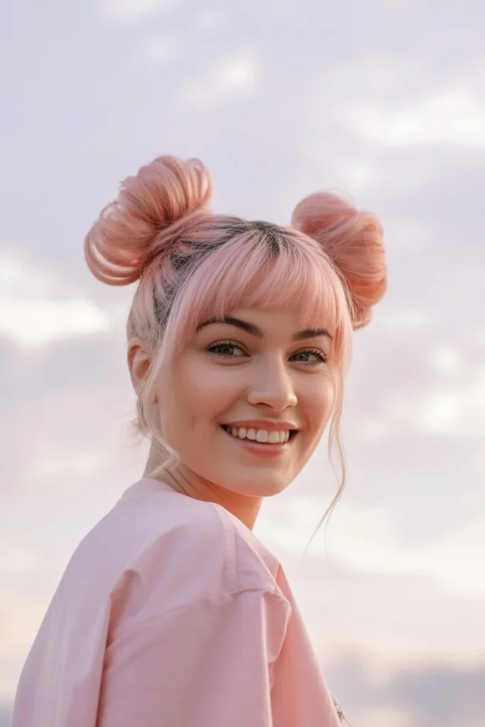 Pink Space Buns