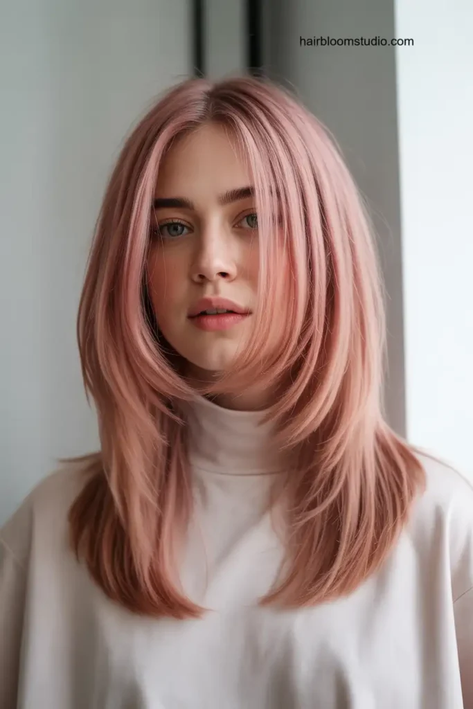 Pink Straight Layers