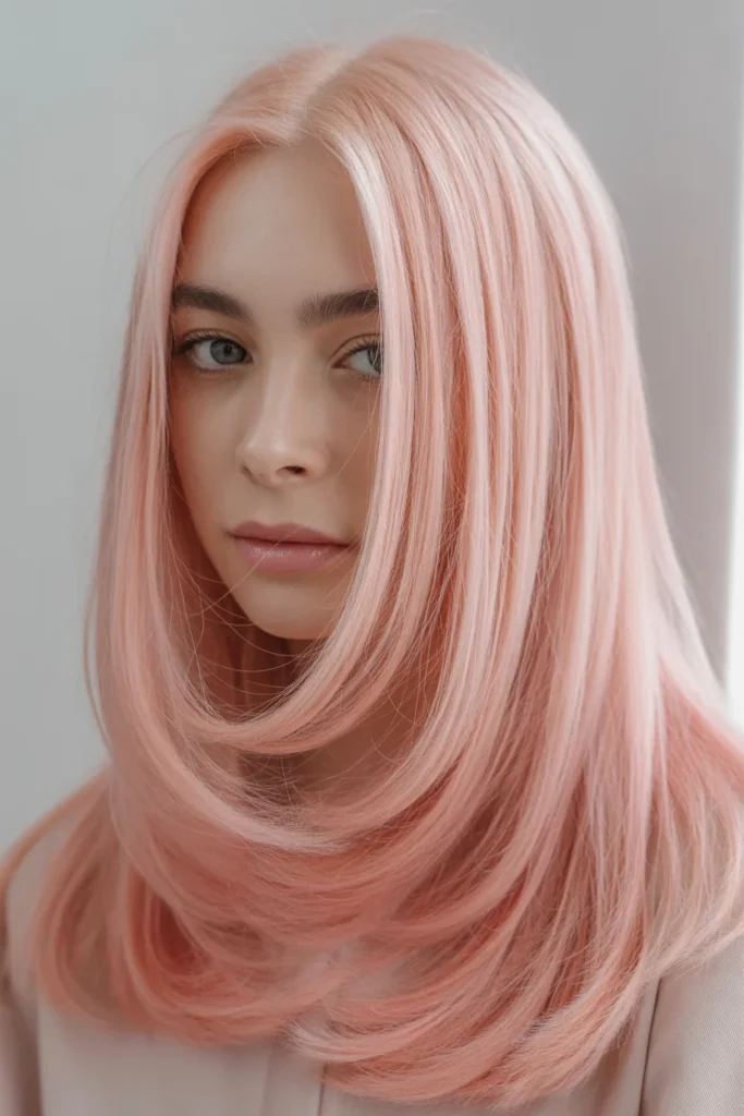 Pink Straight Layers