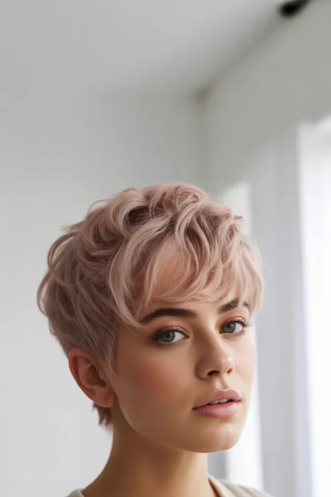 Pink Textured Pixie