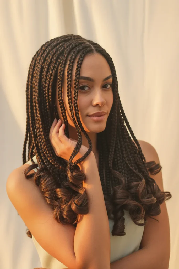 Poetic Justice Braids in Loose Waves