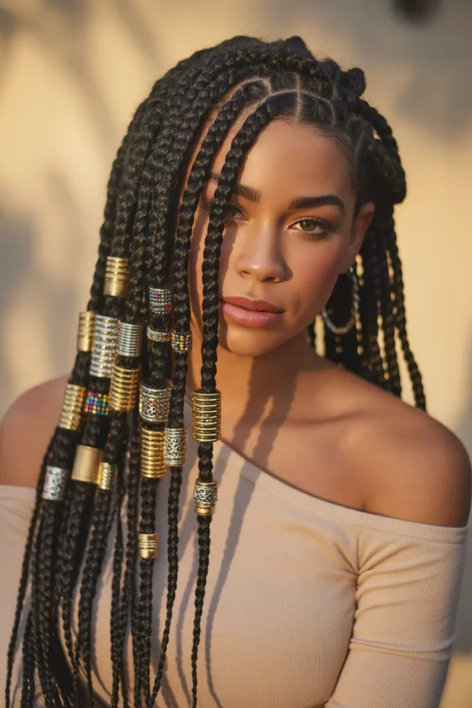 Poetic Justice Braids with Accessories