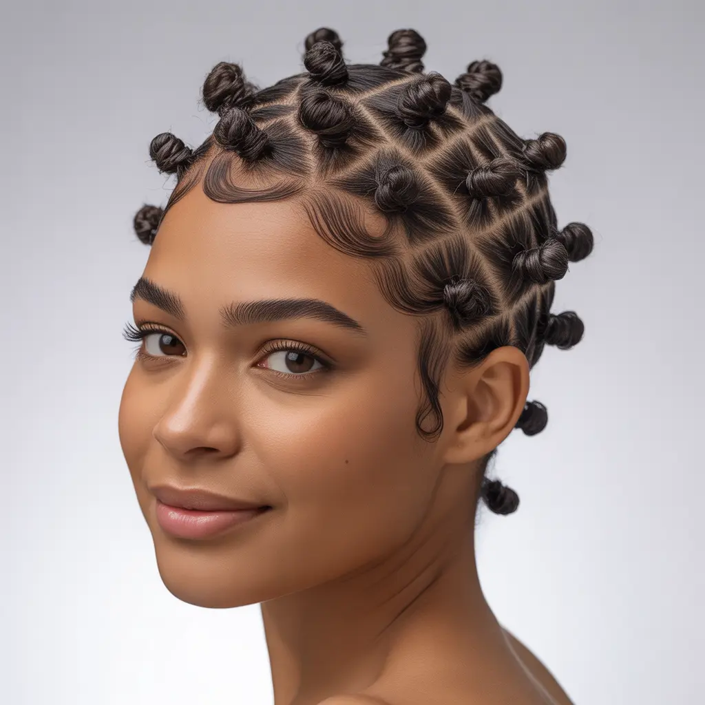Short Bantu Knots Hairstyles