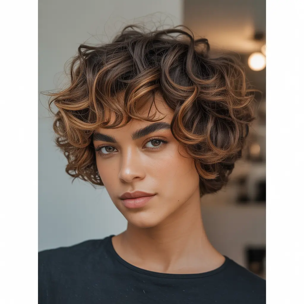 Short Natural Shag Cut