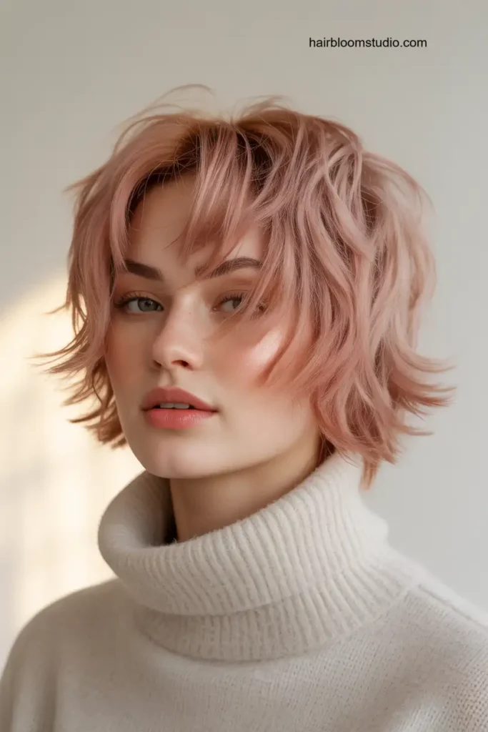 Short Pink Shag