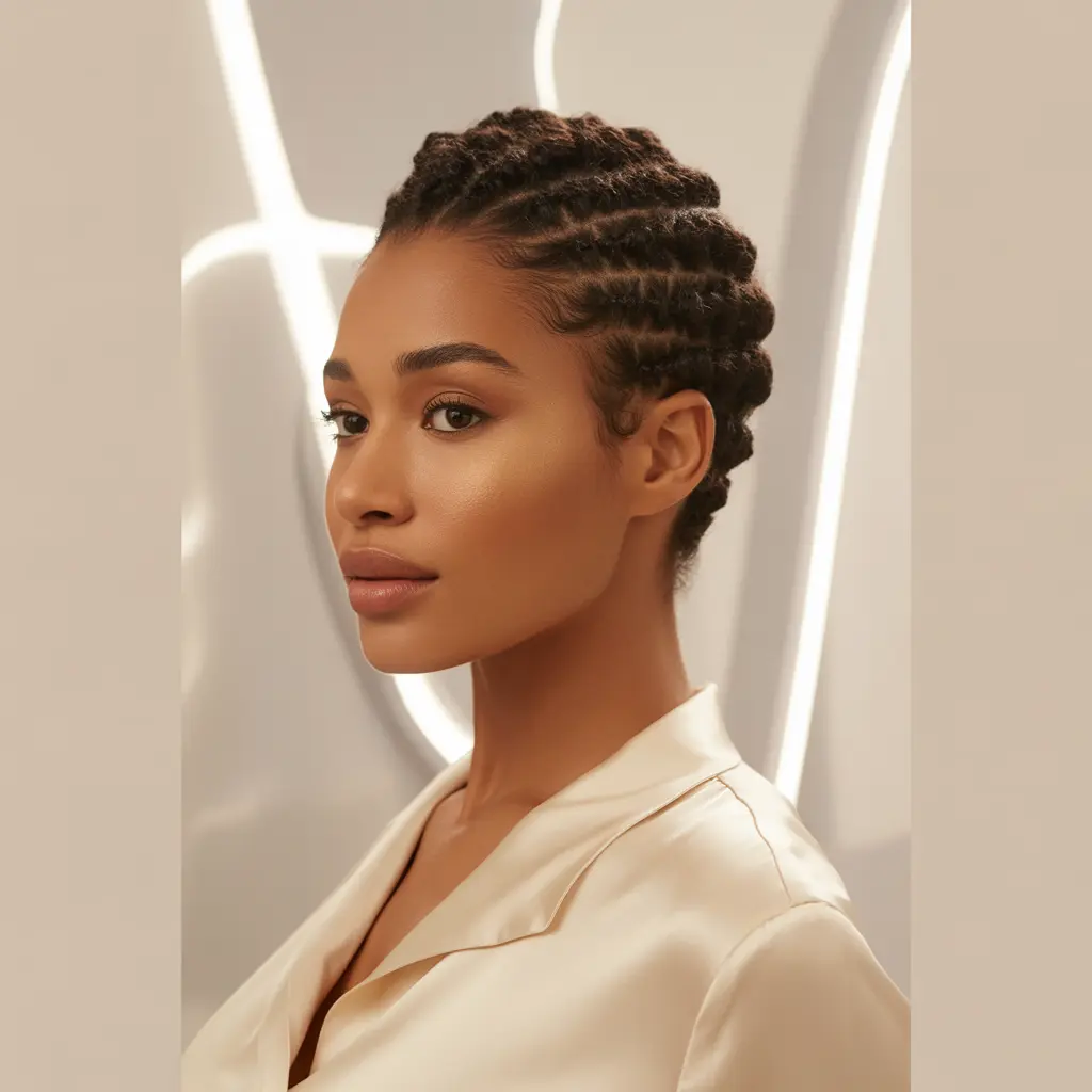 Twist-Updo for Short Hair Styles