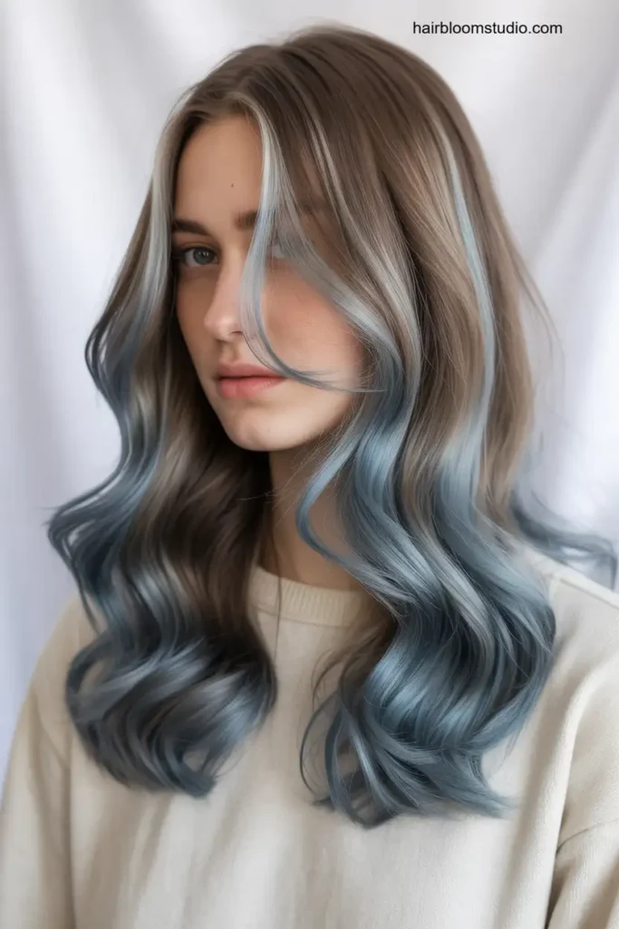 Ash Blue Balayage