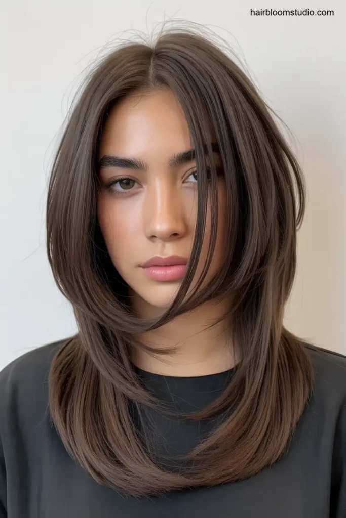 Asymmetrical Long Layered Bob