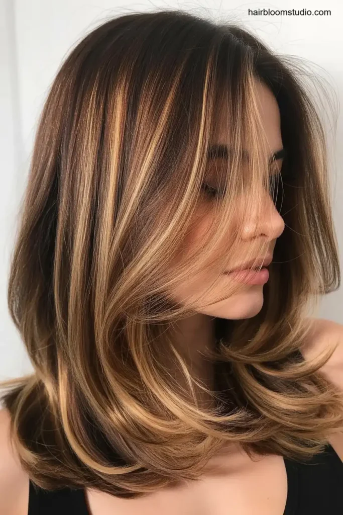Balayage Long Layered Bob