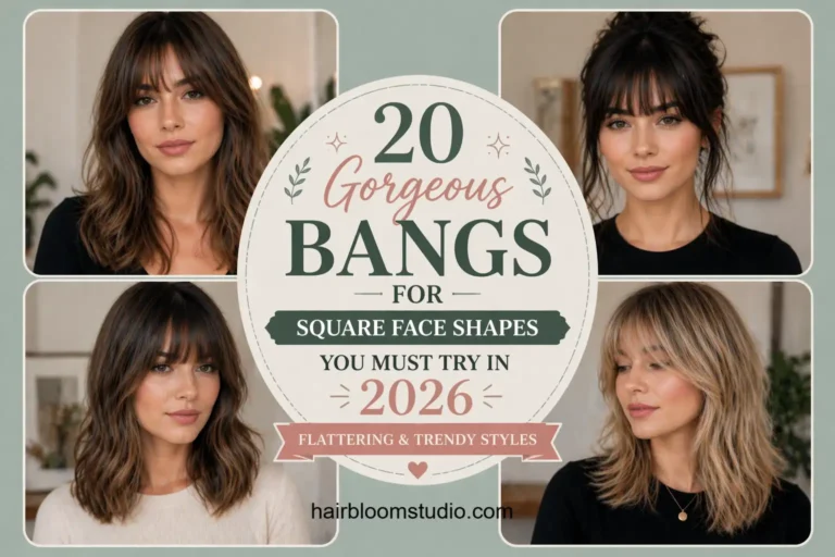 Bangs for Square Face Shapes