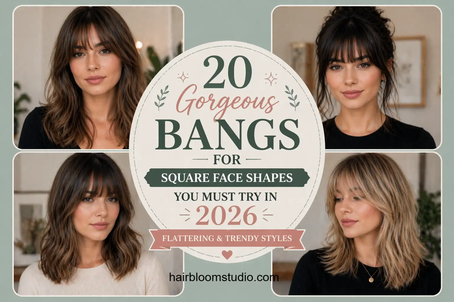 Bangs for Square Face Shapes