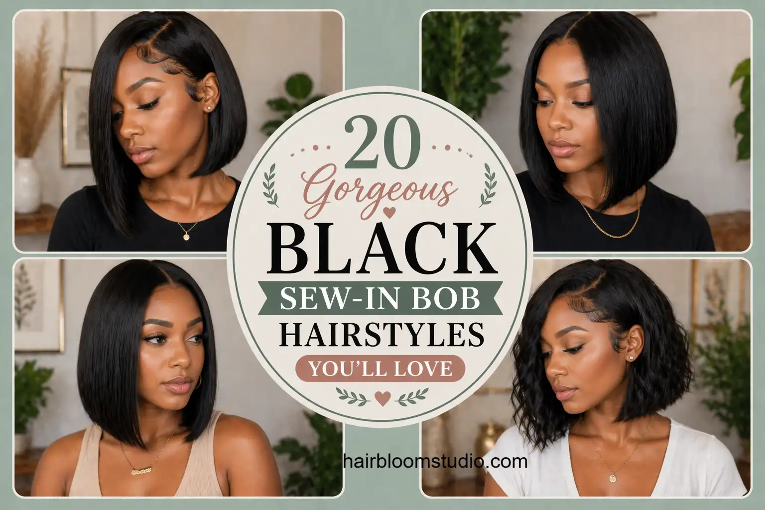 Black Sew-In Bob Hairstyles