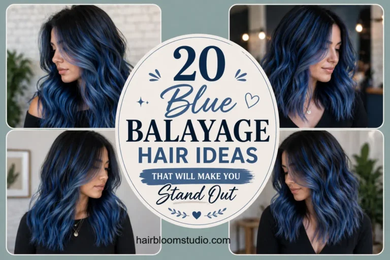 Blue Balayage Hair Ideas
