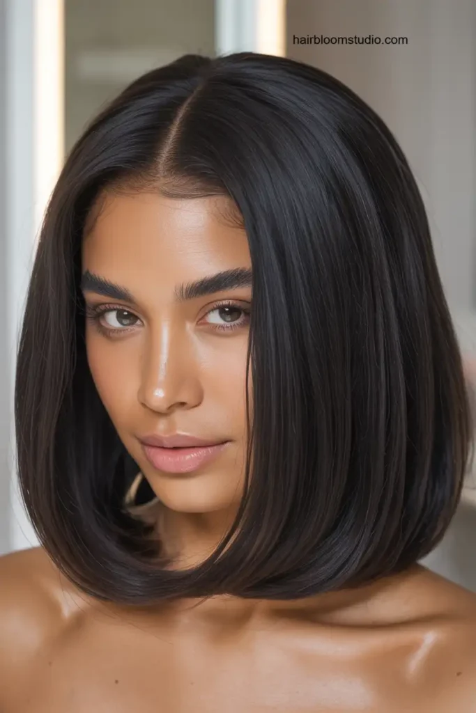 Bob with Middle Part