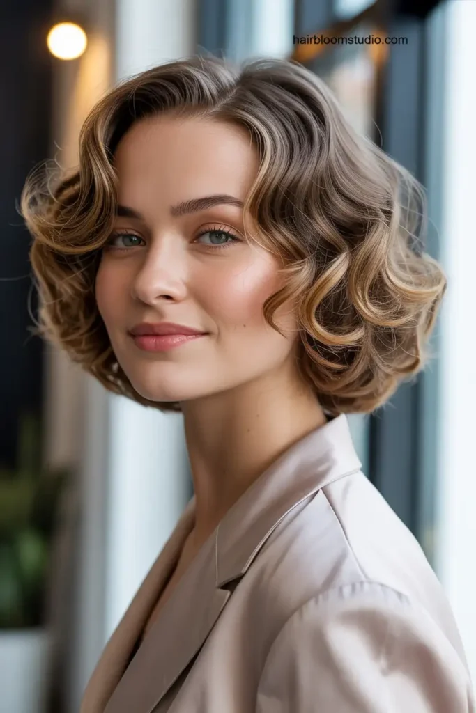 Bob with Soft Curls