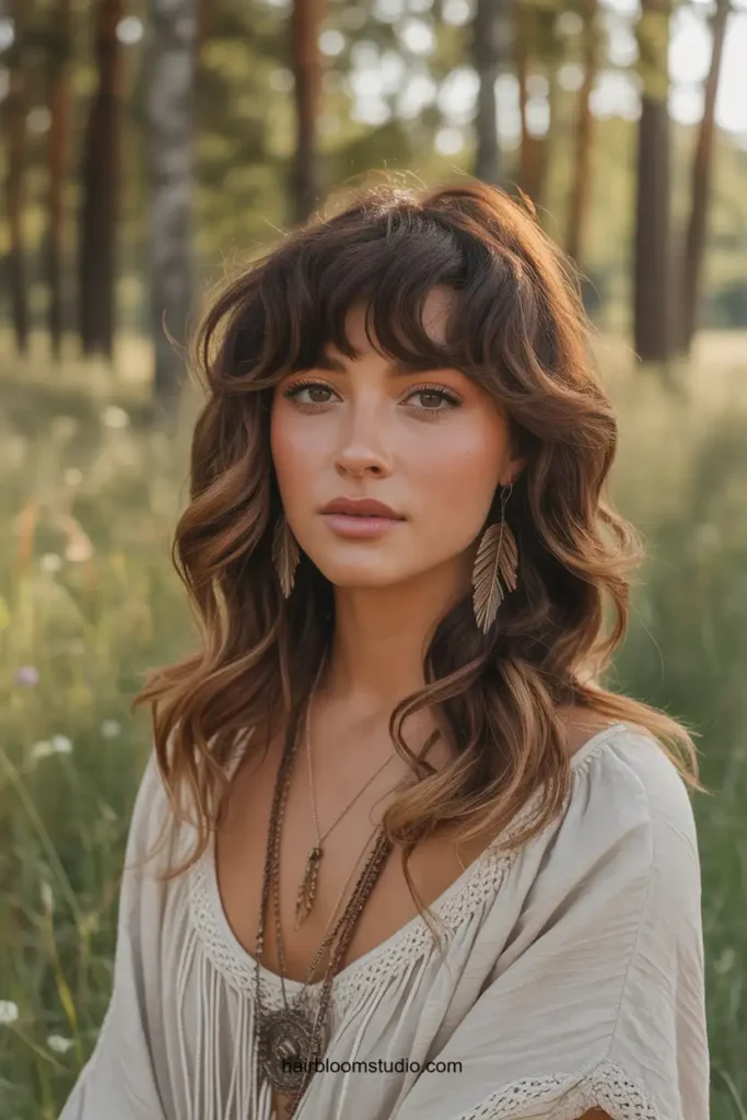 Boho Flutter Bangs