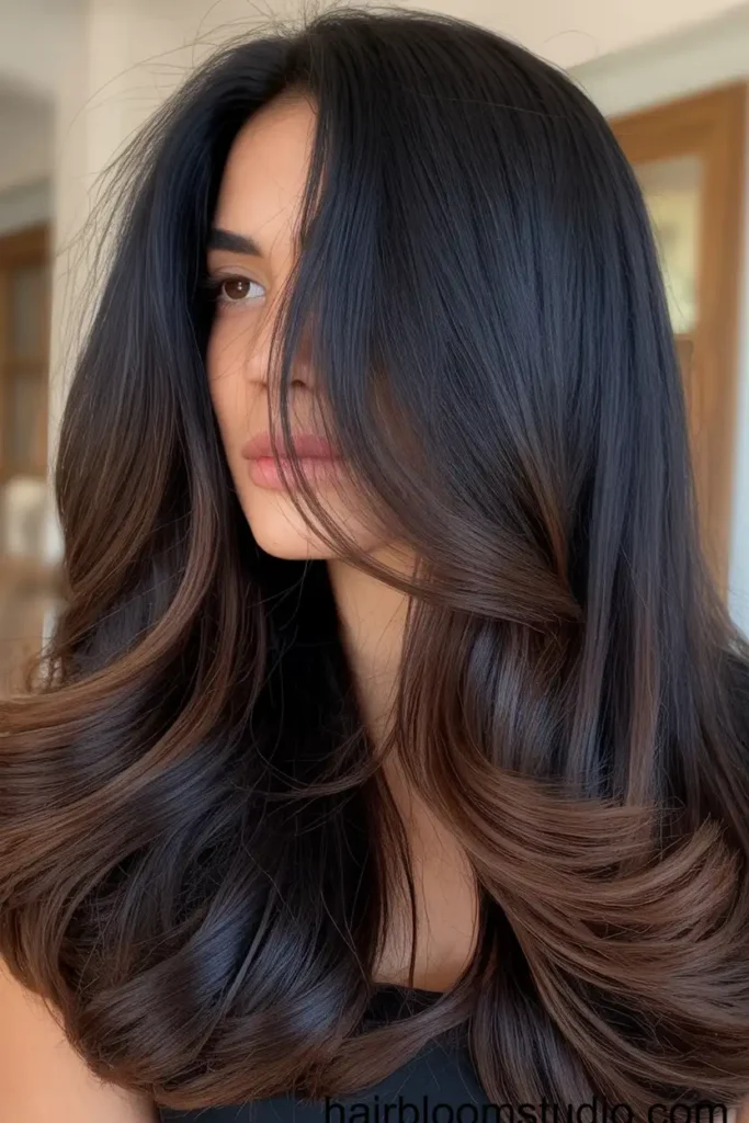 Brown Highlights for Thick Hair