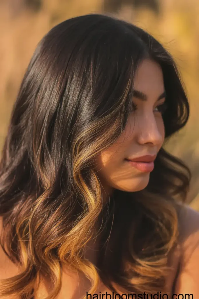 Caramel Brown Highlights