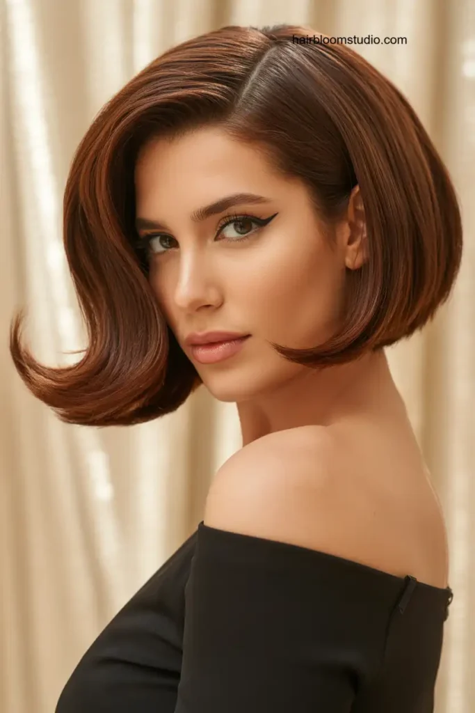 Deep Side-Part Bob