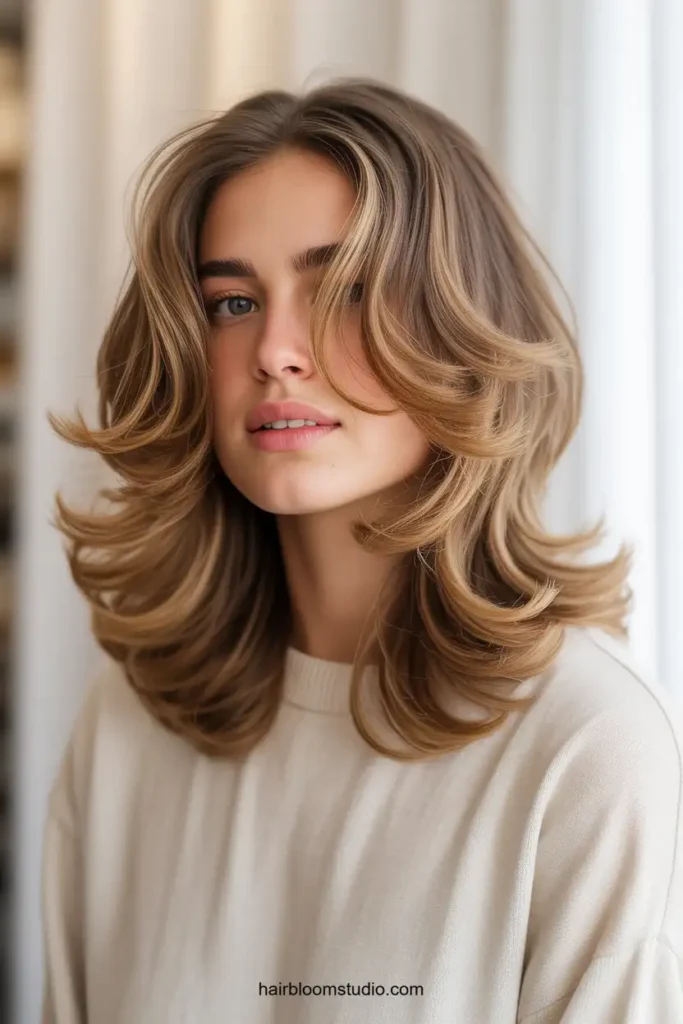 Feathered Cut with Soft Waves