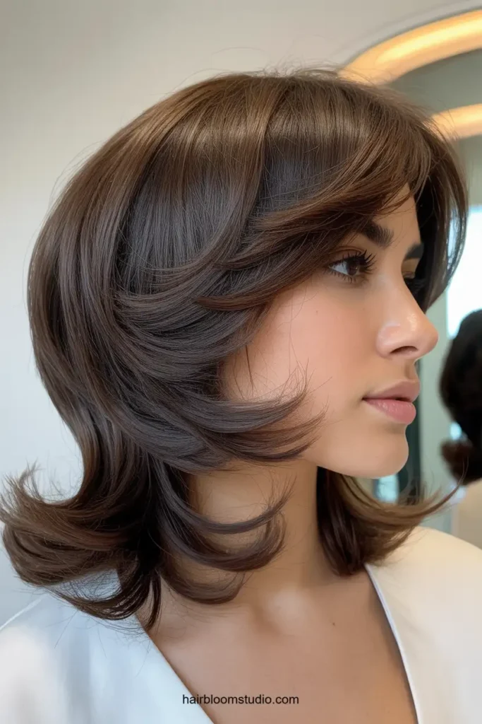 Feathered Hair for Thick Hair