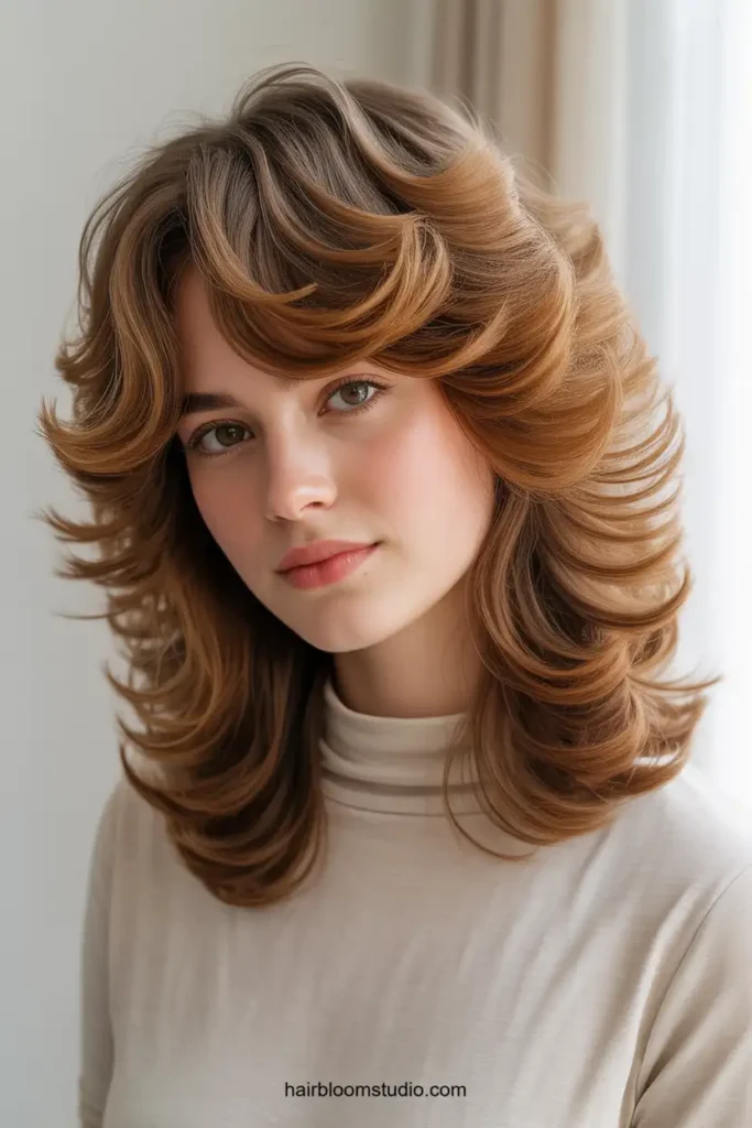Feathered Hair with Side Bangs