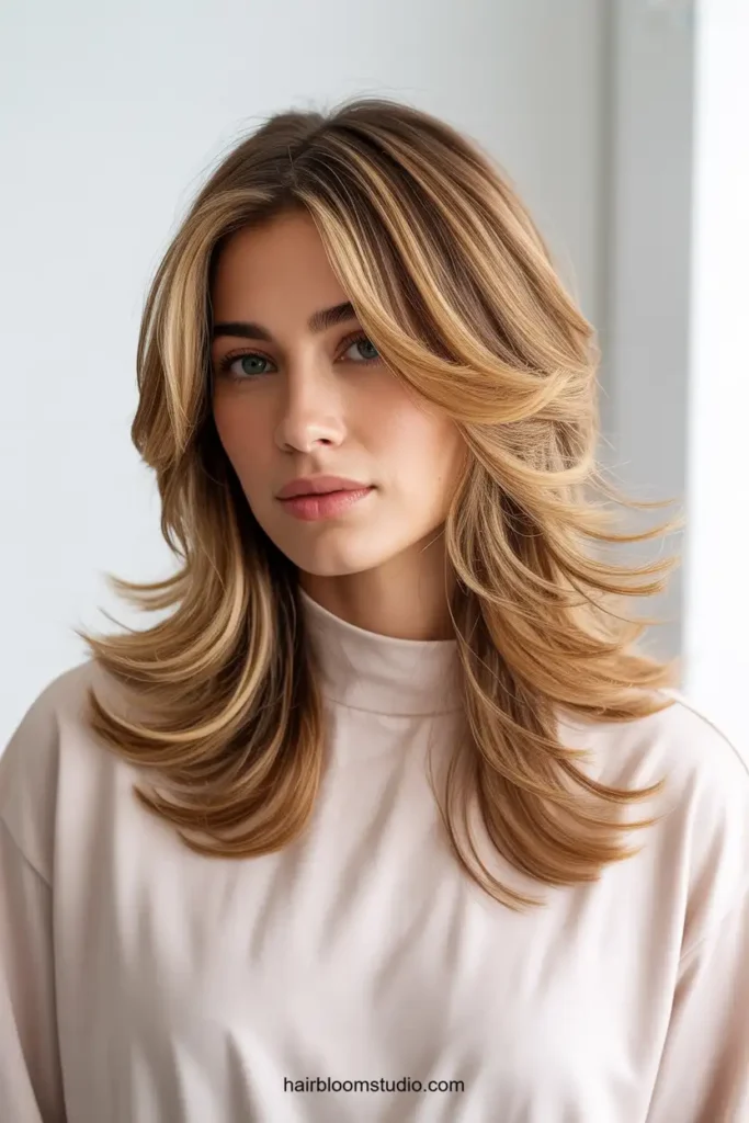 Feathered Layers with Highlights