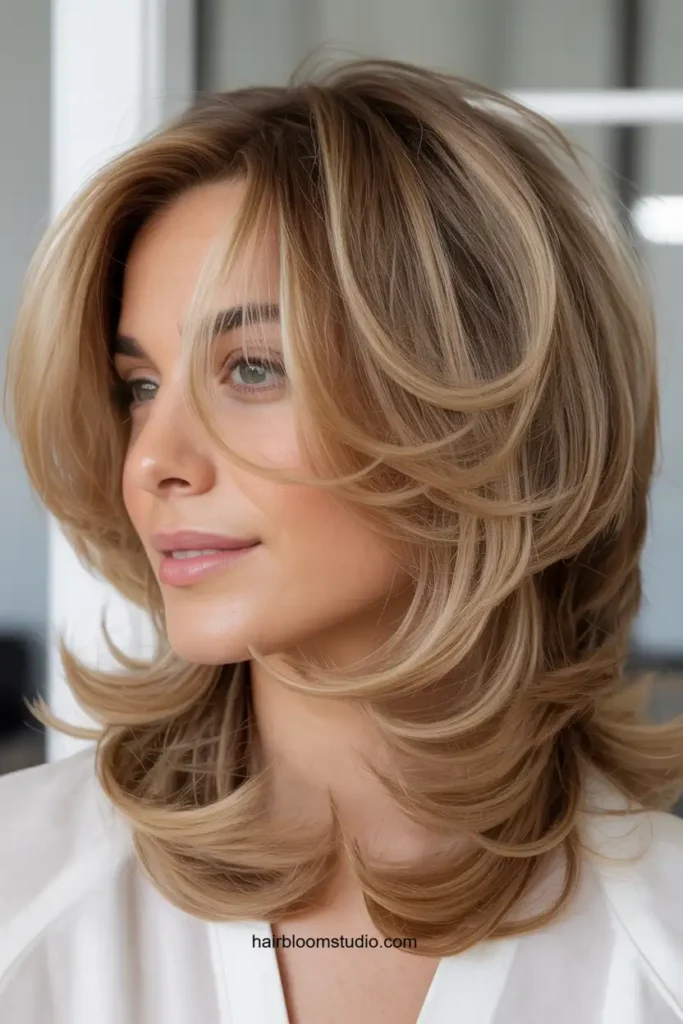 Feathered Long Layered Bob