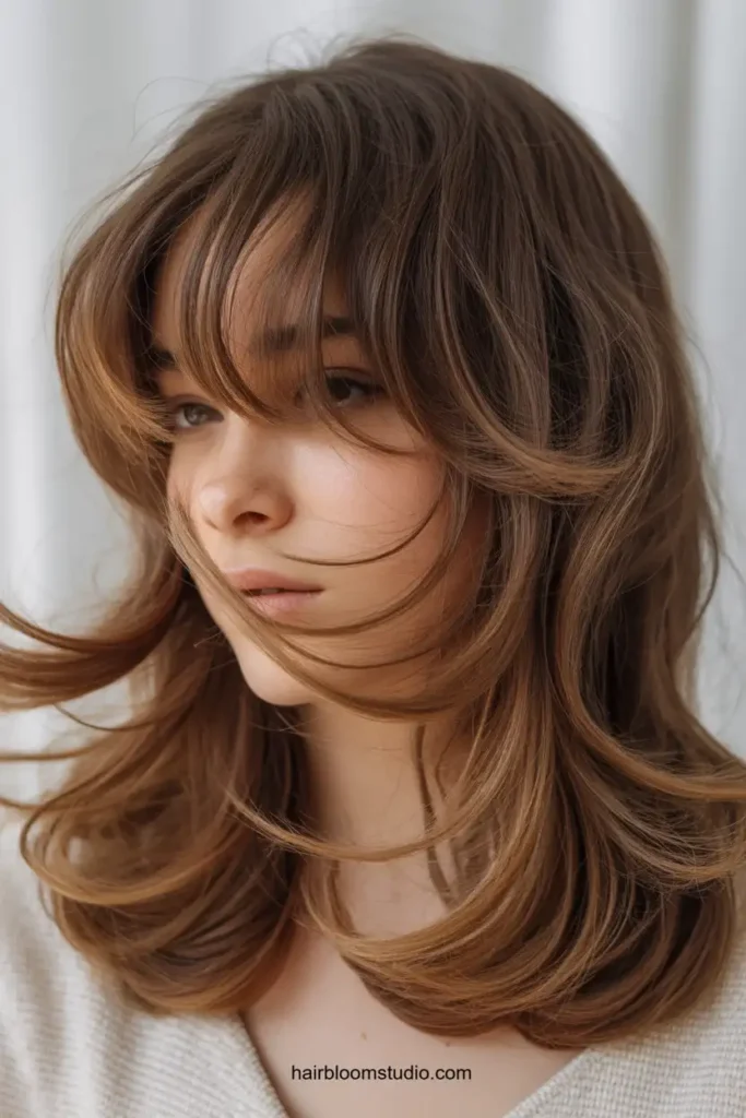Long Layered Bangs