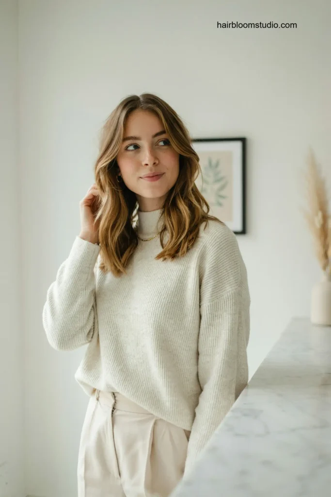 Long Layered Bob with Balayage