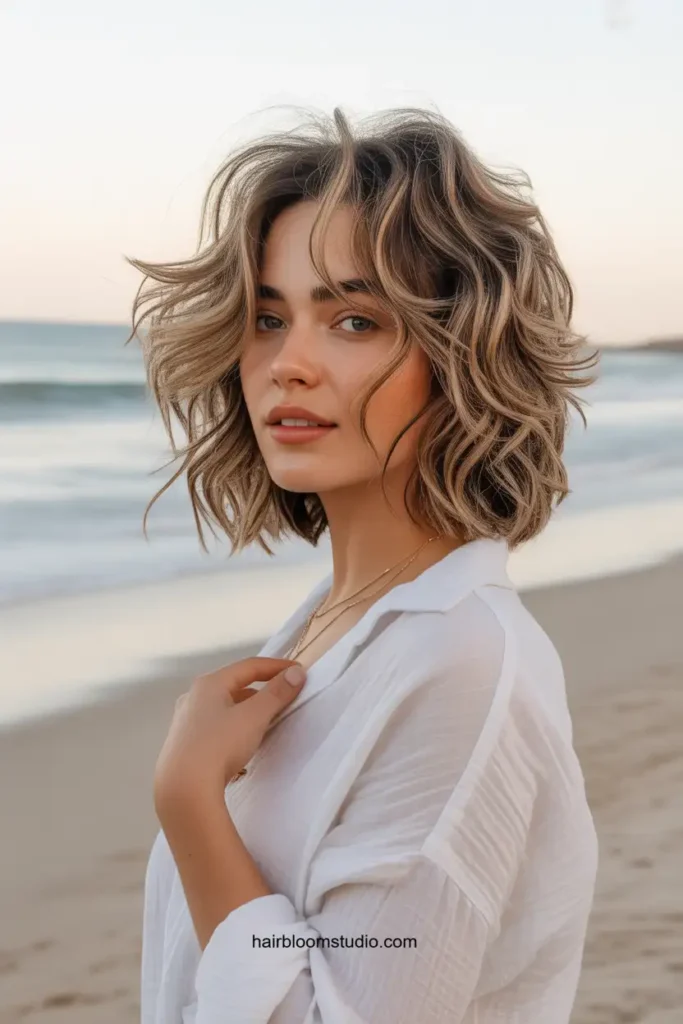 Messy Beach Long Layered Bob