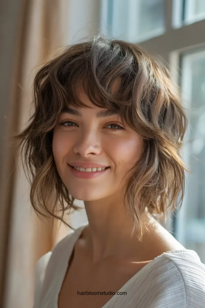 Messy Flutter Bangs