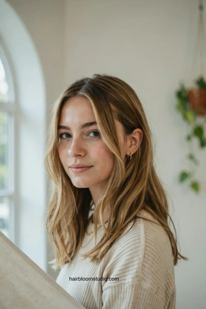 Modern Long Layered Bob with Soft Waves