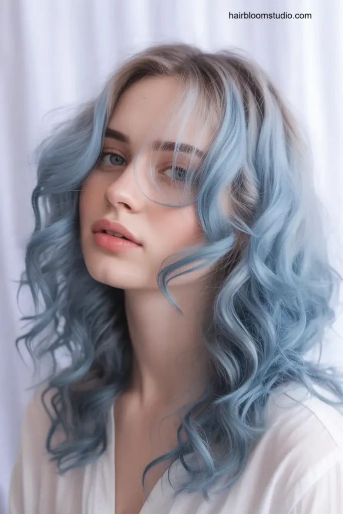 Pastel Blue Balayage 
