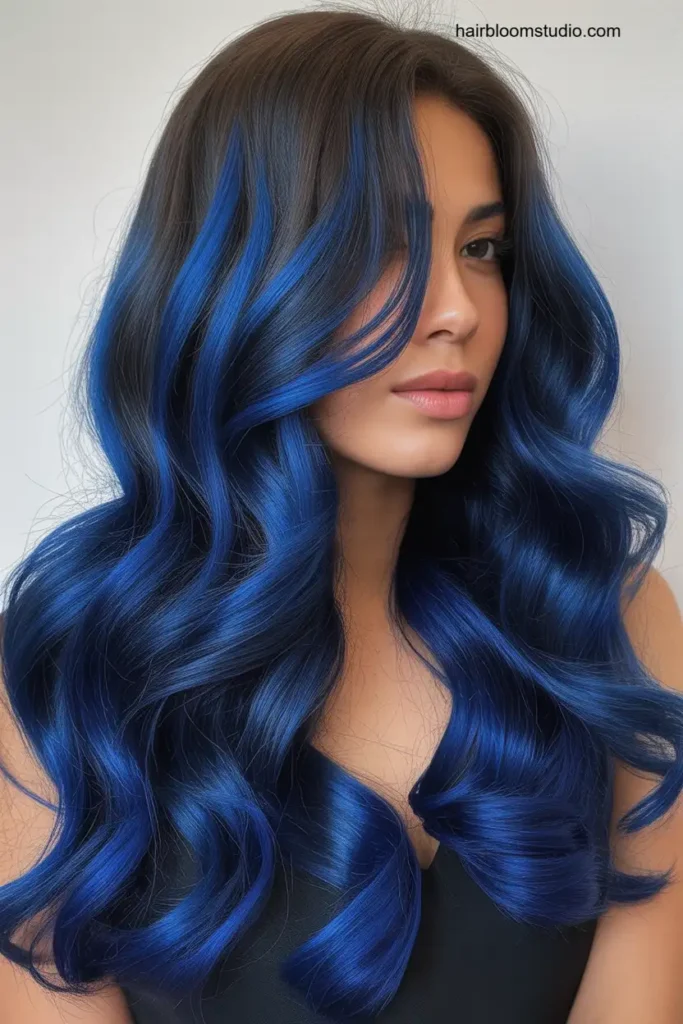 Royal Blue Balayage