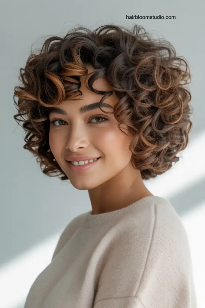 Short Curly Bob