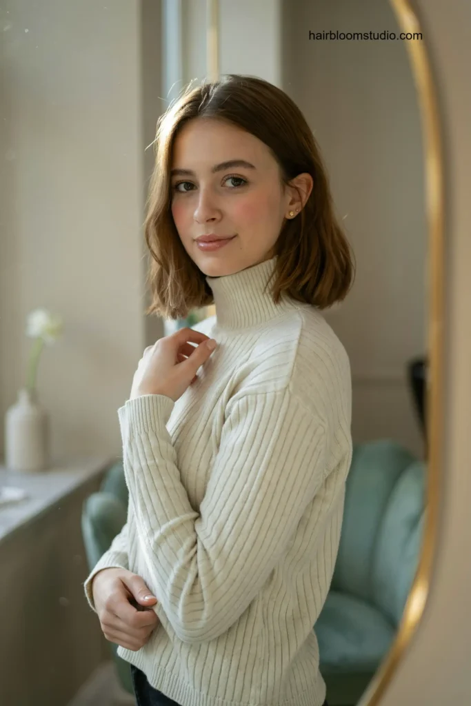 Shoulder-Length Layered Bob