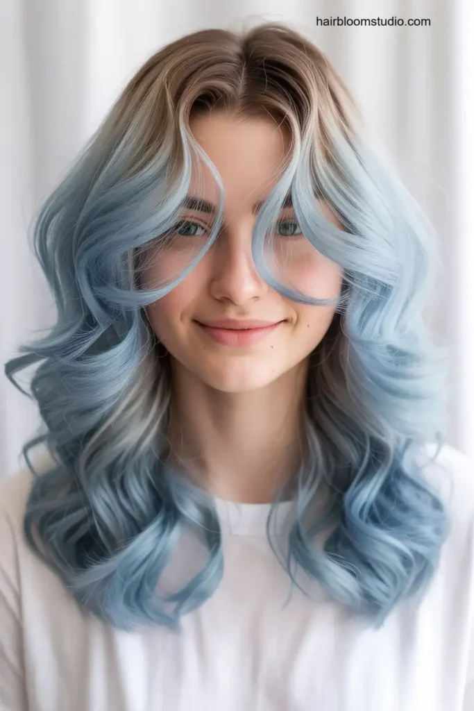 Sky Blue Balayage 