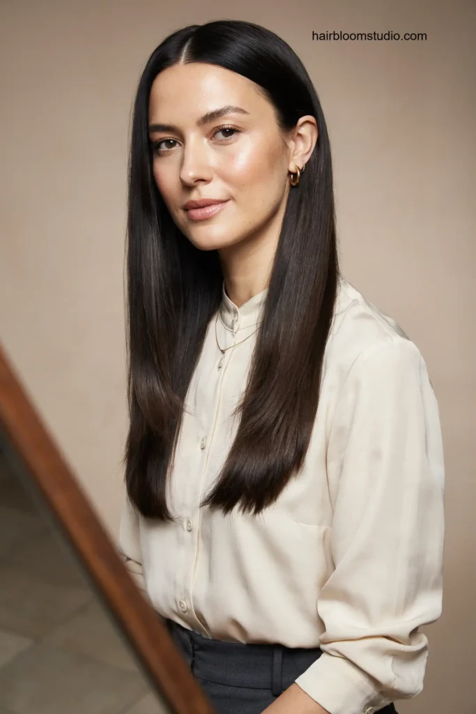 Sleek Straight Long Bob